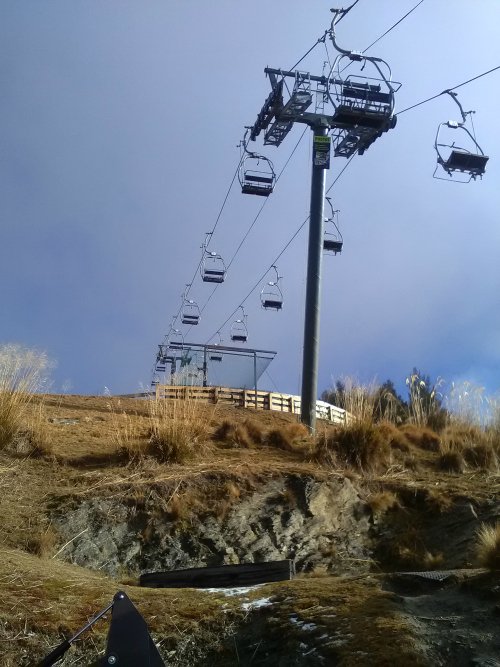 The chairlift which takes you from the main Skyline complex to the top of the luge track