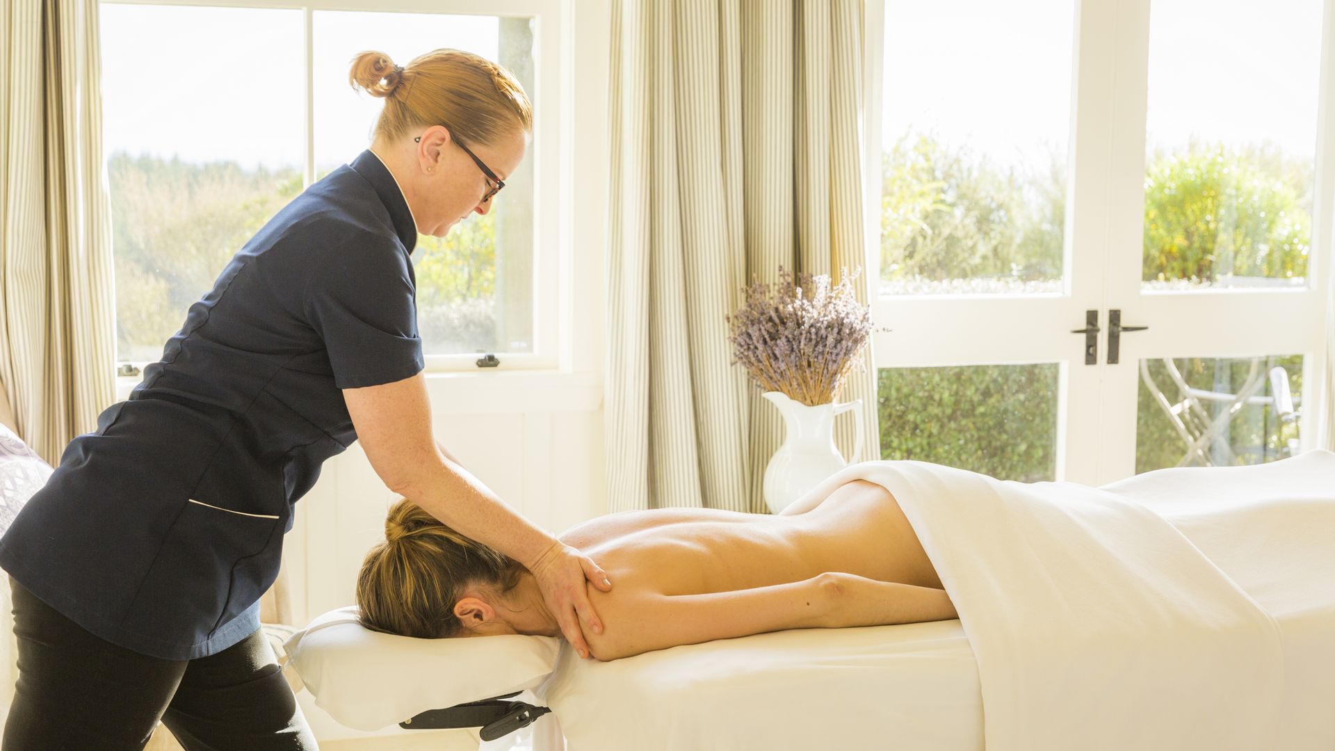 Relaxing spa treatment at Cape Kidnappers - pic courtesy Robertson Lodges