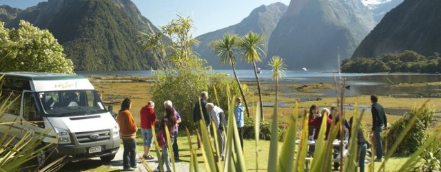 Fiordland Lodge guests at Milford Sound - pic courtesy Fiordland Lodge