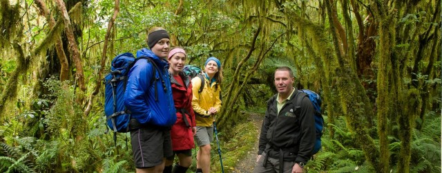 Hiking in Fiordland - pic courtesy Fiordland Lodge