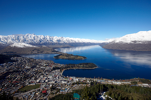 Looking down on Queenstown from Bob's Peak